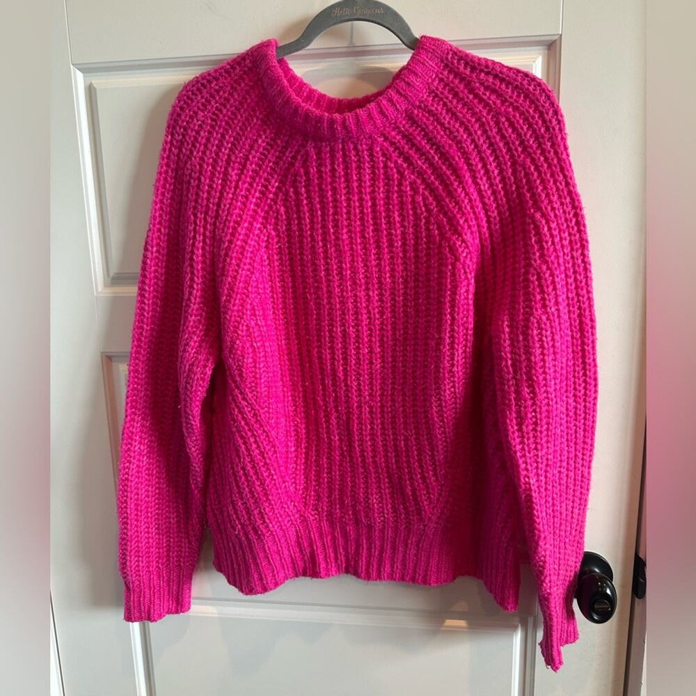 Wild Fable Chunky Knit Hot Pink Sweater